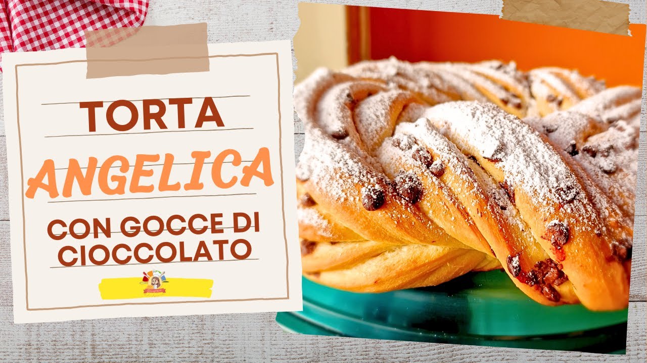 😋 Torta Angelica con Gocce di Cioccolato SOFFICISSIMA! La Ricetta Facile per un Dolce da URLO
