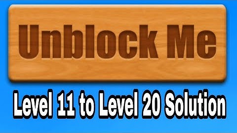 Unblock me Android Game Level 11 to level 20 solution  । Android Game । Mokka Gamer Da । puzzle game