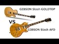 Gibson Les Paul Slash Goldtop vs Gibson Les Paul Slash AFD appetite for destruction , comparison