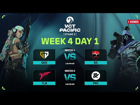 [HINDI] GEN.G VS NS | VCT PACIFIC - Stage 2 | Week 4 Day 1