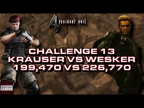 RE4 VR Mercenaries - Challenge 13 - Krauser vs Wesker 