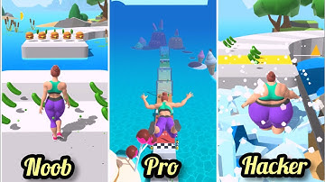 FAT 2 FIT GAMEPLAY // NOOB VS PRO VS HACKERS // GAME FOR ONLY GIRLS// MAX LEVEL .TRENDING GAME 2021