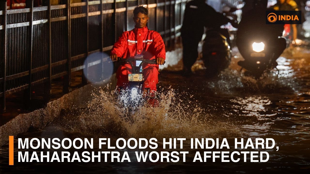 Monsoon Floods Hit India Hard, Maharashtra Worst Affected - YouTube