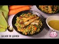 Recette de Salade de Quinoa aux Petits Pois, Carottes et Asperges Rôties