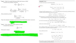 NLP Algorithms 8 - Chance Constrained Programming  البرمجة المقيدة بالاحتمالات