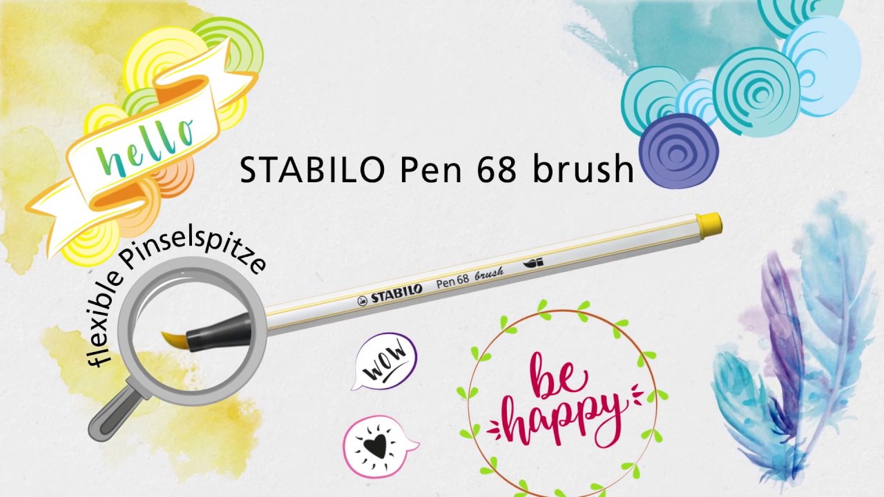 MARCADOR STABILO PEN 68 BRUSH ESTUCHE x 15 LATA - Tomy