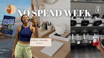 NO SPEND CHALLENGE💸| Week in my life: Financial reset, how I