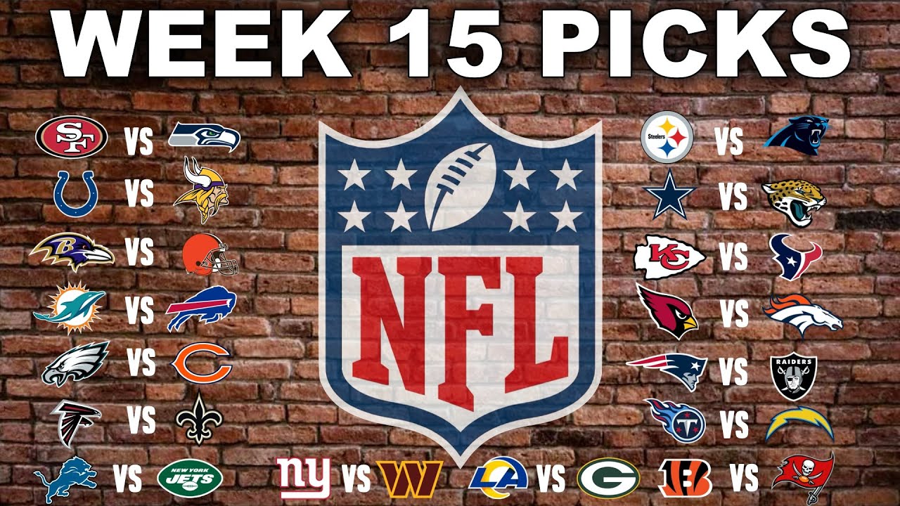 nfl week 15 picks 2022