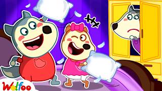 Hidden Room Behind the Wall!? Mom's Secret | Cartoons For Kids | Wolfoo Family