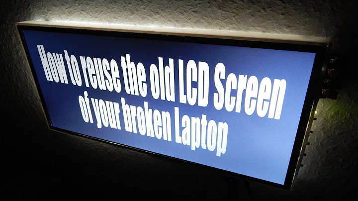 How to reuse the old LCD Screen of your broken Lap...