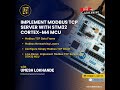 Implement MODBUS TCP Server with STM32 Cortex-M4 MCU