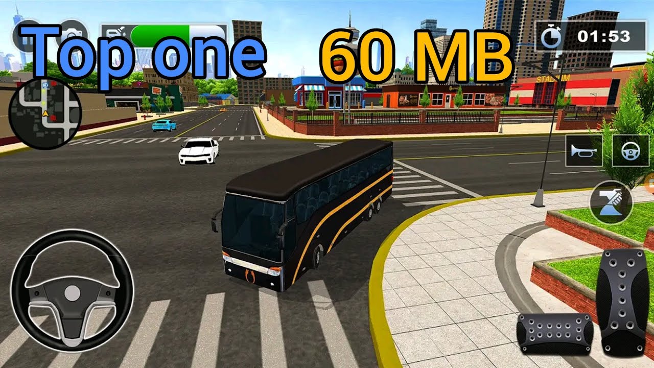 TOP ONE BUS DRIVING GAME UNDER 60 MB| BUS SIMULATOR GAMEPLAY - YouTube