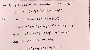 Analytical Functions in Complex Analysis: Finding u-v Relations | Pt. 2