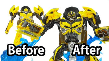 How to Customize Transformers 5 Toy? (Before & After) - BUMBLEBEE Deluxe Class Fast Detail Up