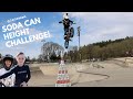 Soda can height jump challenge