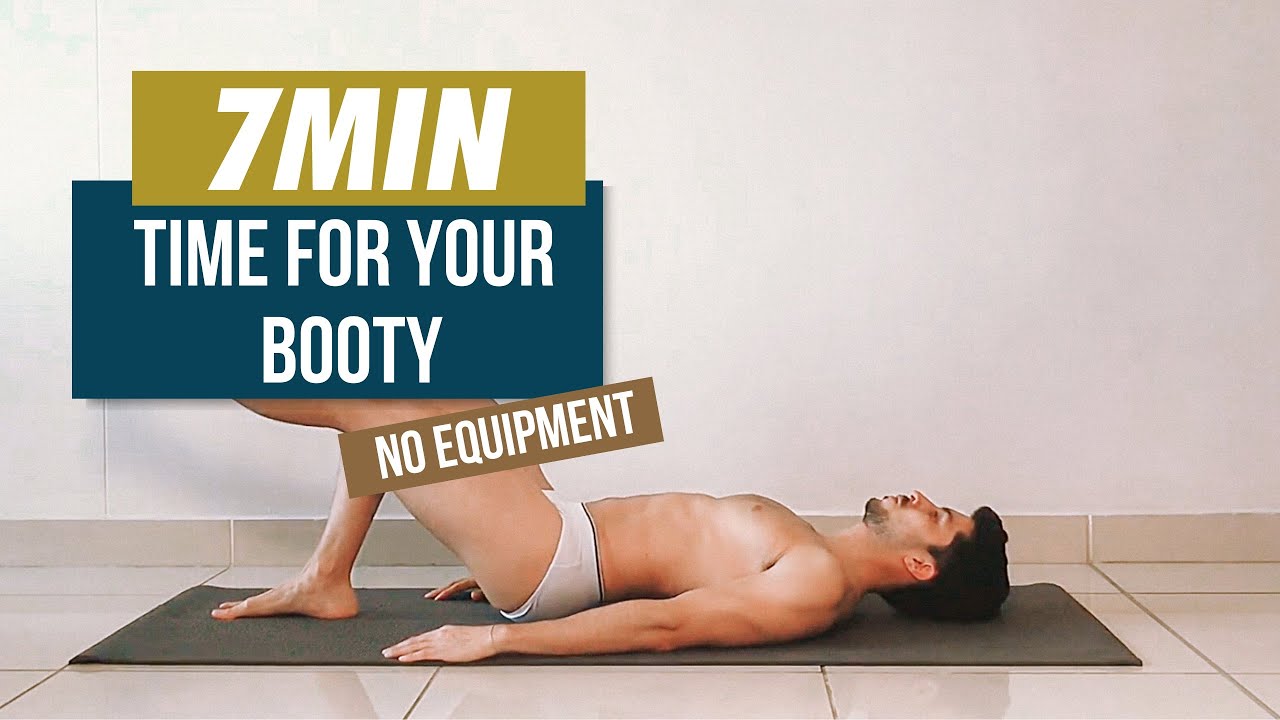 7 MIN BOOTY WORKOUT ROUTINE ON THE FLOOR - Men in Underwear I Joelinblue 