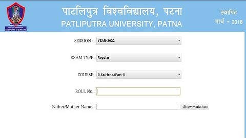 Patliputra University BSC  Part - 1 2021-24 session Result Release|Ppu Part 1 result
