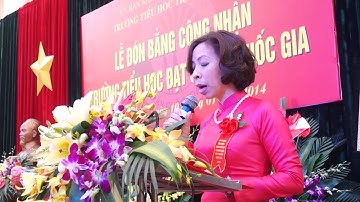 Lễ đón bằng công nhận trường tiểu học đạt chuẩn Quốc gia