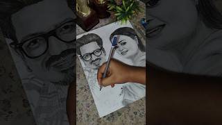 Beautiful Bond of Bharti &amp; Harsh 🖤 | Handmade Portrait Art