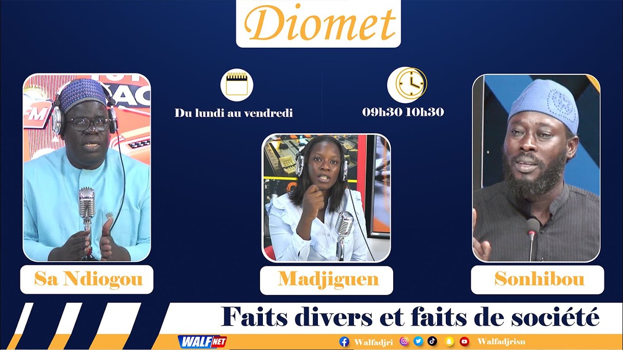 Diomet Du mardi 30 décembre  2025 Sur Walf FM 99.0