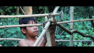 Primitive Technology | The boys built an frame hut
