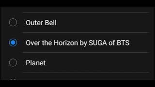 Over the Horizon by SUGA of BTS Ringtone