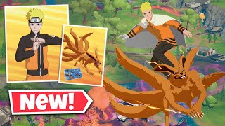 NEW NARUTO UZUMAKI Skin Gameplay in Fortnite | KURAMA Glider screenshot 5