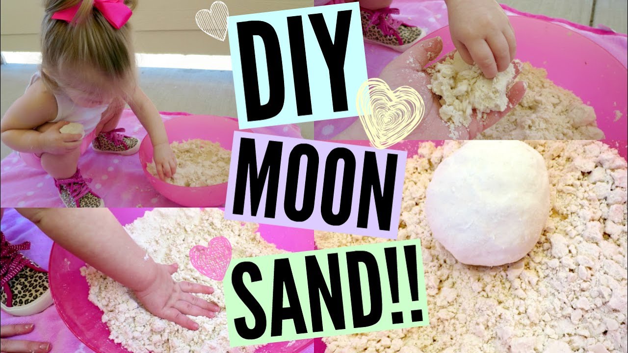 DIY MOON SAND!! Only 2 Ingredients!! 