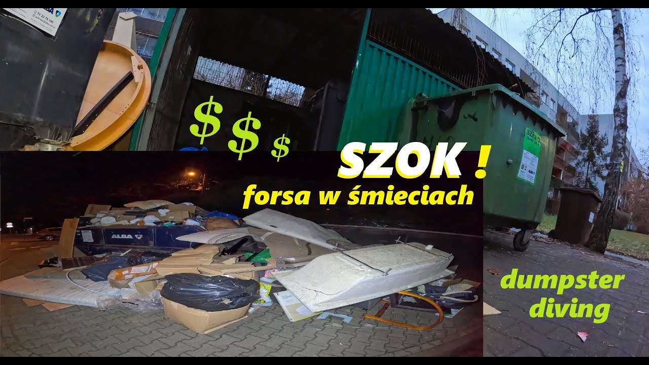 Znalazłem bogaty śmietnik jak znów wrócił mróz!Ludzie wyrzucili w piątek wspaniałe skarby do śmieci!