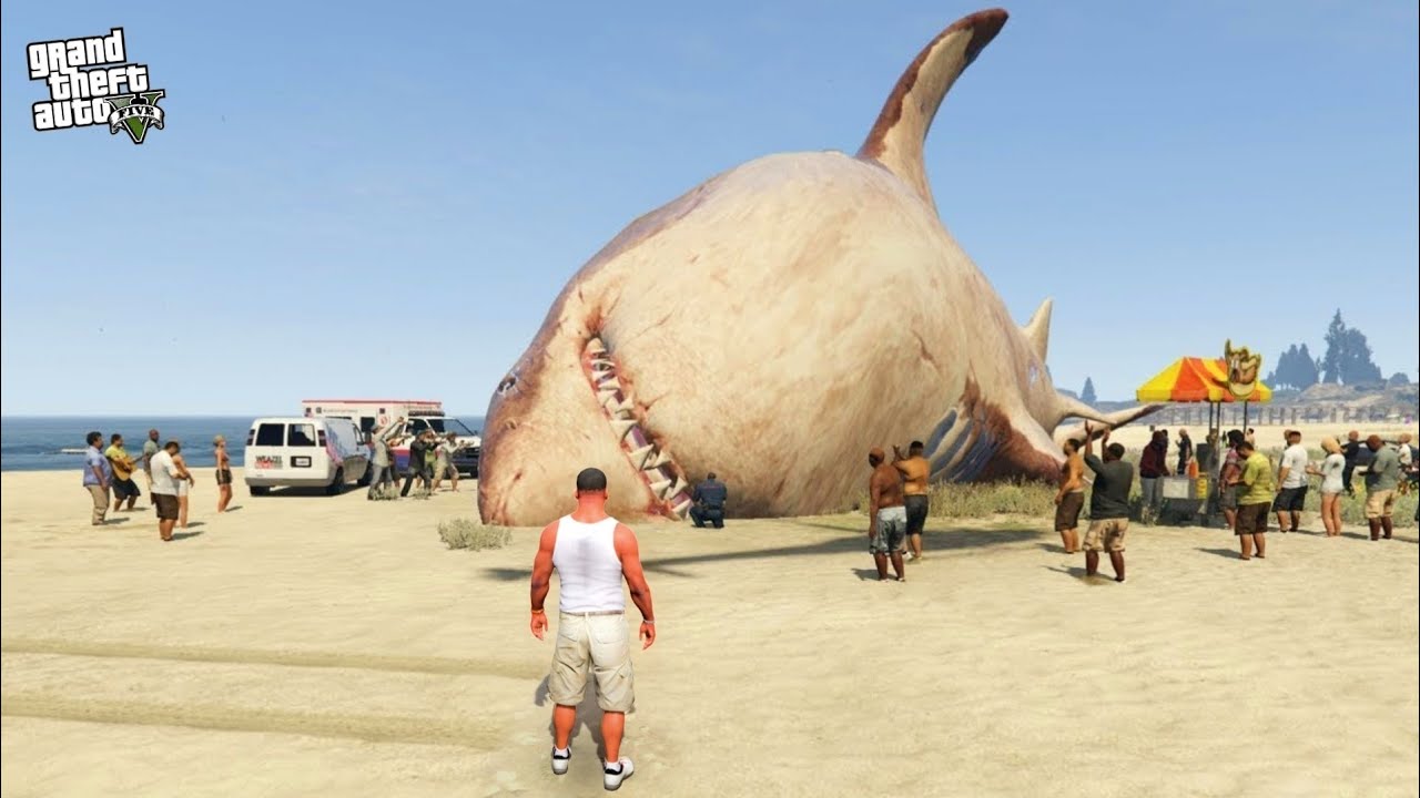 I Found The Biggest MEGALODON MONSTER In GTA 5 !!