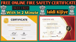 Fire Safety Certificate | Free Online Certificate | Free Online Course With Certificate | Training | screenshot 2
