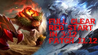 Volibear full jungle clear red start patch 11.12 in 3:12 (1 smite left, no leash)