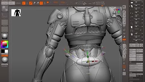 zbrush hard surface - timelapse - solbrain project (long version)