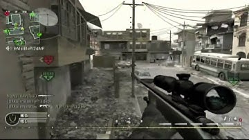 CoD4 Gameplay Domination on Crossfire M40A3 Reg scope