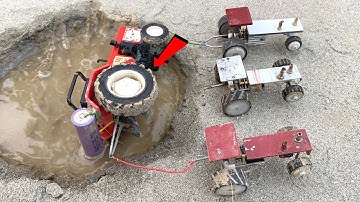diy tractor stuck in mud mini science project | part 15 || @Hacks Point