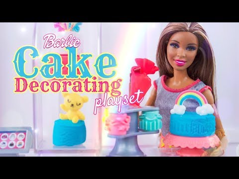 unbox-daily:-barbie-cake-decorating-play-set-with-barbie-dough
