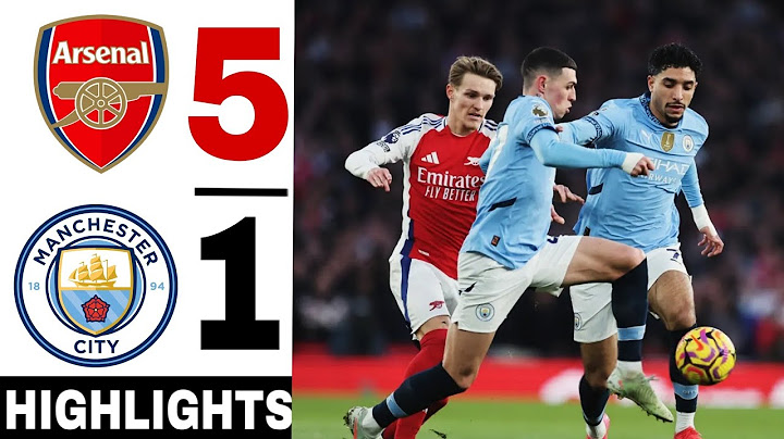 Arsenal Vs Manchester City 5-1 || Premier league Highlight & Goals 2025