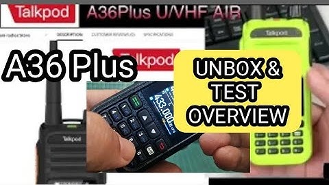 TALKPOD A36 Plus V/UHF -GMRS , Ham Radio