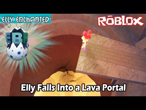 Elly Falls Into a Lava Portal | Finds EBR Egg | The Lost Eggs | Elly Enchanted Plays Roblox