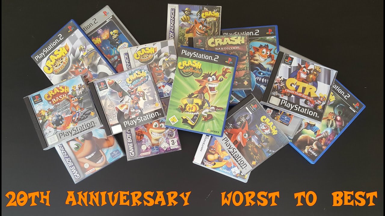 beløb legemliggøre Blive gift 20 WORST to BEST Crash Bandicoot Games (20th Anniversary Special)  #CrashBandicoot20th - YouTube