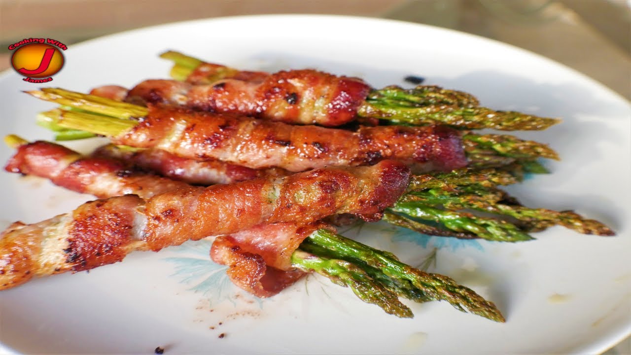 Bacon Wrapped Asparagus on the Blackstone Griddle