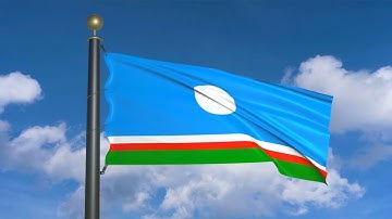 Flag of Sakha (moving clouds)