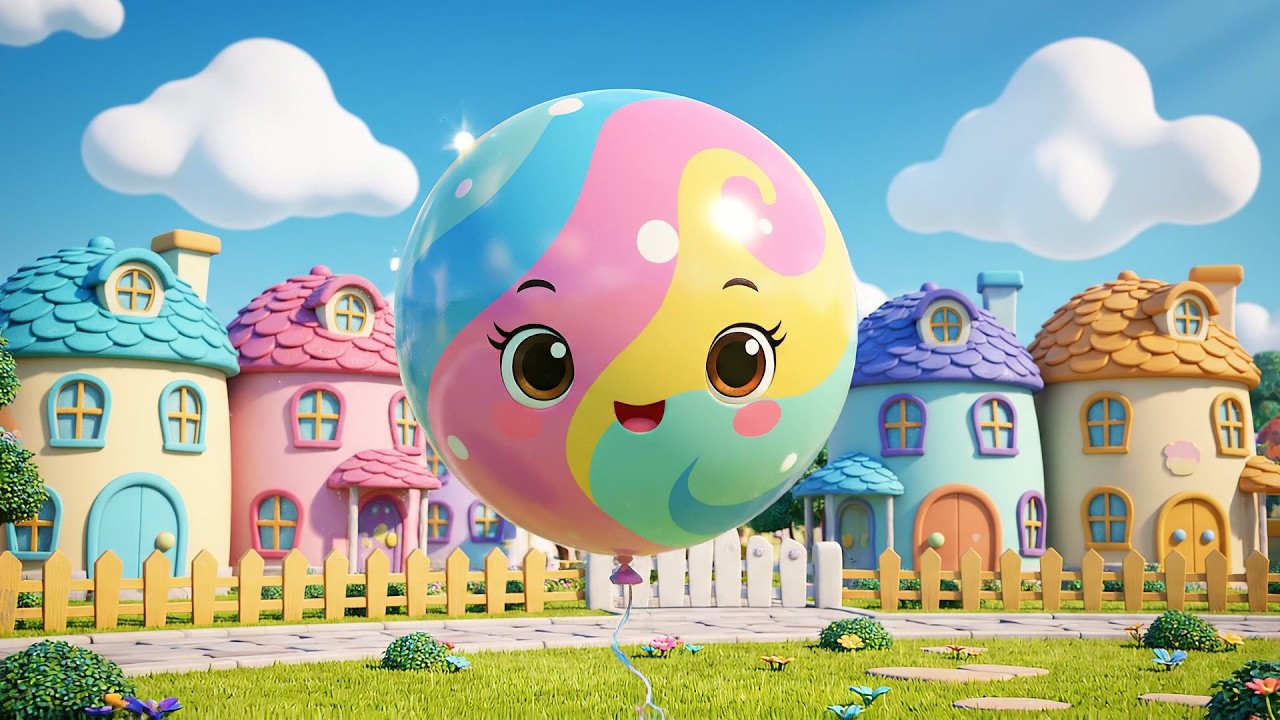 Волшебные воздушные шарики крутятся крутятся | Детские песни для малышей | Весёлая песенка