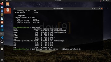 Mirroring an existing logical volume