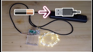 No more batteries! Convert fairy lights to USB power.