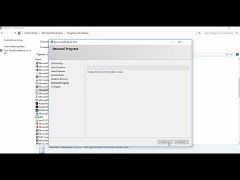How to uninstall SQL Server 2016 instance. - YouTube