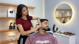 Asmr Head Massage Therapy for Sleep💆🏻‍♂️Scalp Massage - Tok Sen✨ Full Relaxing Asmr | Shivu Barber
