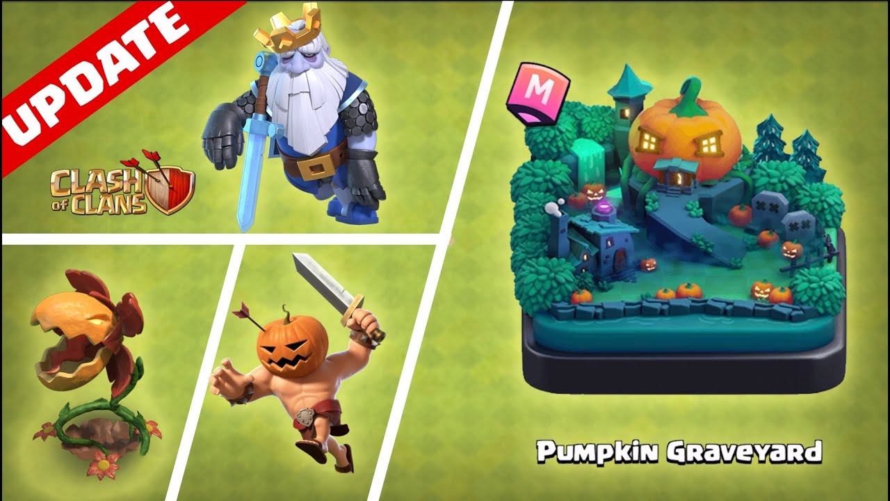 UPDATE HALLOWEEN - PHONG CẢNH MỚI - BÓNG MA HOÀNG GIA TRỞ LẠI Clash of clans  2021 | Akari Gaming - YouTube