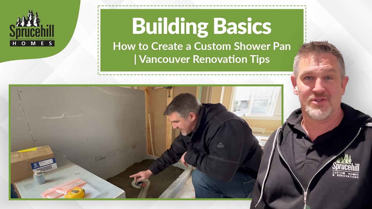 How To Build Custom Shower Building Basics: How to Create a Custom Shower Pan | North Vancouver ...