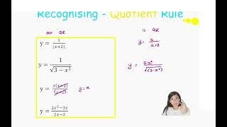Quotient Rule - How do I know when to use it?